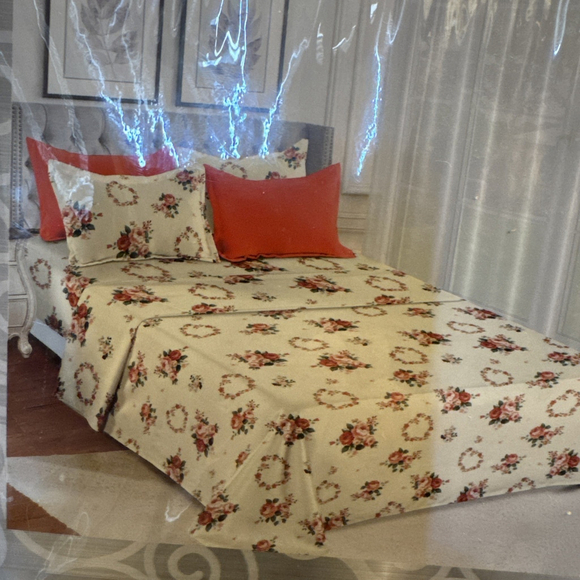 Priscilla Bamboo 2000 Thread CT Super Soft 6 Pieces Sheet Set-King - Picture 7 of 11